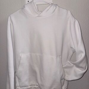 White Lululemon Hoodie with Front Pocket